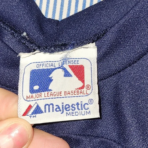 VTG MAJESTIC NEW YORK YANKEES MLB BASEBALL JERSEY MEDIUM - Picture 4 of 8